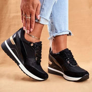 Women's Colourblock Knit Cushioned Sneakers with Arch Support and Memory Foam