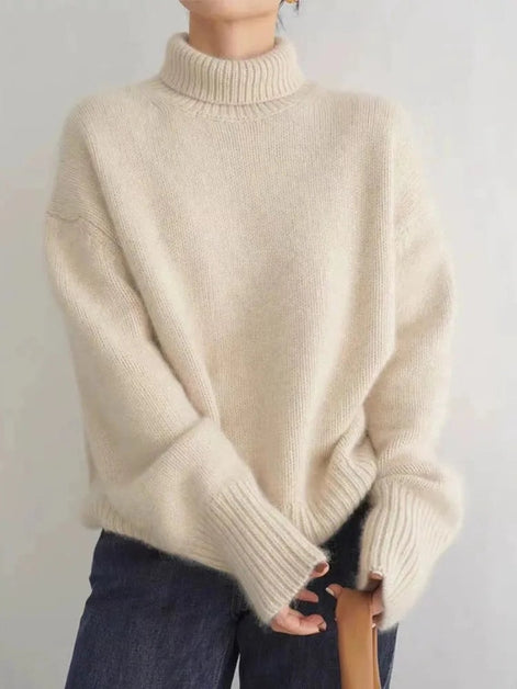 Dora Roll Neck Cashmere Knitted Jumper for Women