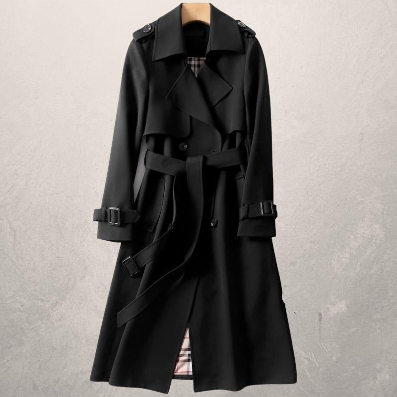 Reagan Women's Belted Double-Breasted Trench Coat in Polyester