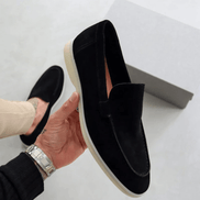 Men's Suede Slip-On Loafers with Cushioned Sole