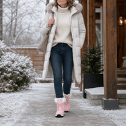 Fleece-Lined Non-Slip Platform Mid-Calf Winter Boots for Women