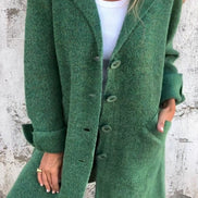 Cunégonde Women's Oversized Notch-Lapel Wool-Blend Winter Coat