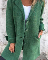 Cunégonde Women's Oversized Notch-Lapel Wool-Blend Winter Coat