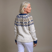 Harper Fair Isle Knitted Cardigan with Button Front
