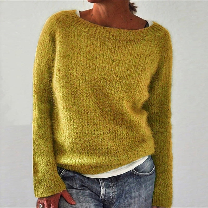 Klara Boat Neck Chunky Knit Jumper for Women