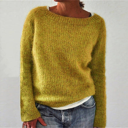 Klara Boat Neck Chunky Knit Jumper for Women