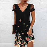 Eloise Lace Sleeve Bodycon Mini Dress for Christmas Party