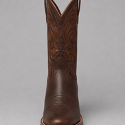 Savannah Embroidered Western Leather Boots with Block Heel