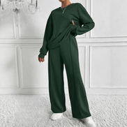 Ambra Long Sleeve Sweatshirt and Wide Leg Trouser Co-ord Set