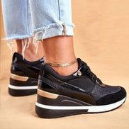 Women's Colourblock Knit Cushioned Sneakers with Arch Support and Memory Foam