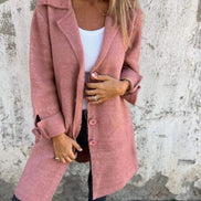 Cunégonde Women's Oversized Notch-Lapel Wool-Blend Winter Coat
