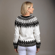 Ava Women's Fair Isle Knitted Cardigan with Button Front