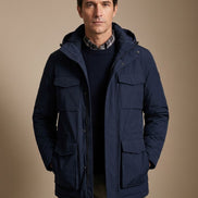 Bartholomew Hooded Multi-Pocket Padded Military Jacket for Men in Winter Parka Style