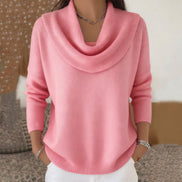 Vânia Cowl-Neck Ribbed Women's Knitted Jumper