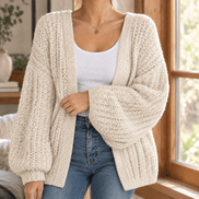 Eleanora-Jane Oversized Chunky Knitted Women's Cardigan