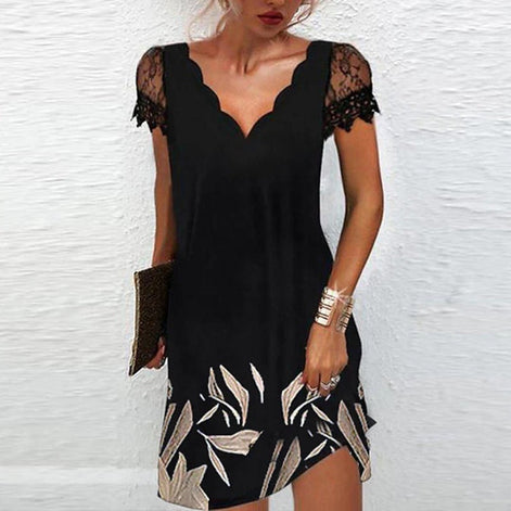Eloise Lace Sleeve Bodycon Mini Dress for Christmas Party