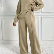Ambra Long Sleeve Sweatshirt and Wide Leg Trouser Co-ord Set