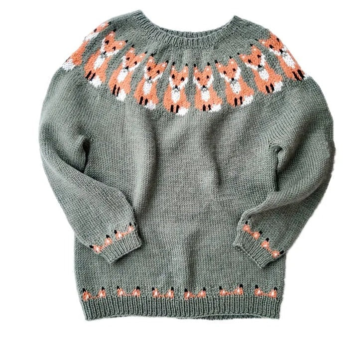 Victoria Fair Isle Geometric Pullover Women's Knitted Jumper with Crew Neck