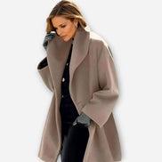 Women's Oversized Wide-Collar Winter Coat for Cold Weather