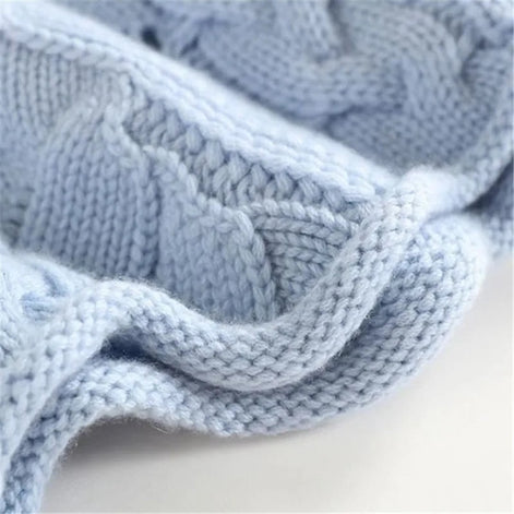 Aurora Cable Knit Turtleneck Cashmere Sweater for Women