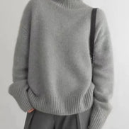Dora Roll Neck Cashmere Knitted Jumper for Women