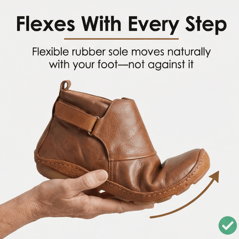 Solena Wide-Fit Adjustable Women's Ankle Boots with Strap for Sensitive Feet