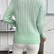 Ravae Cable-Knit Crew Neck Jumper for Women