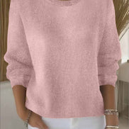 Lorie Relaxed-Fit Women's Knitted Jumper with Ribbed Trim