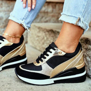Women's Colourblock Knit Cushioned Sneakers with Arch Support and Memory Foam
