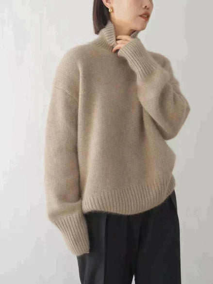 Dora Roll Neck Cashmere Knitted Jumper for Women