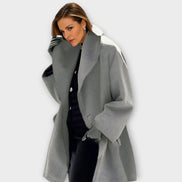 Women's Oversized Wide-Collar Winter Coat for Cold Weather