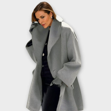 Women's Oversized Wide-Collar Winter Coat for Cold Weather