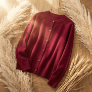 Avery Merino Wool Knitted Cardigan Jumper for Ladies at Christmas