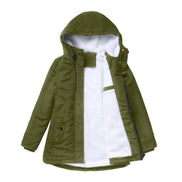 Heide Sherpa-Lined Hooded Quilted Winter Coat with Drawstring