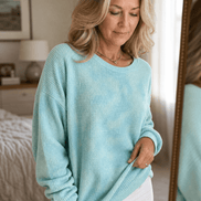 Wearbella Oversized Dropped-Shoulder Ribbed Women's Knitted Jumper