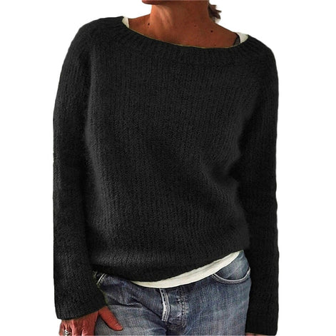 Klara Boat Neck Chunky Knit Jumper for Women