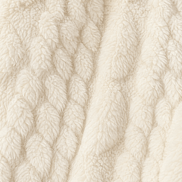 Cable-Knit Textured Hooded Longline Coat with Button Hems