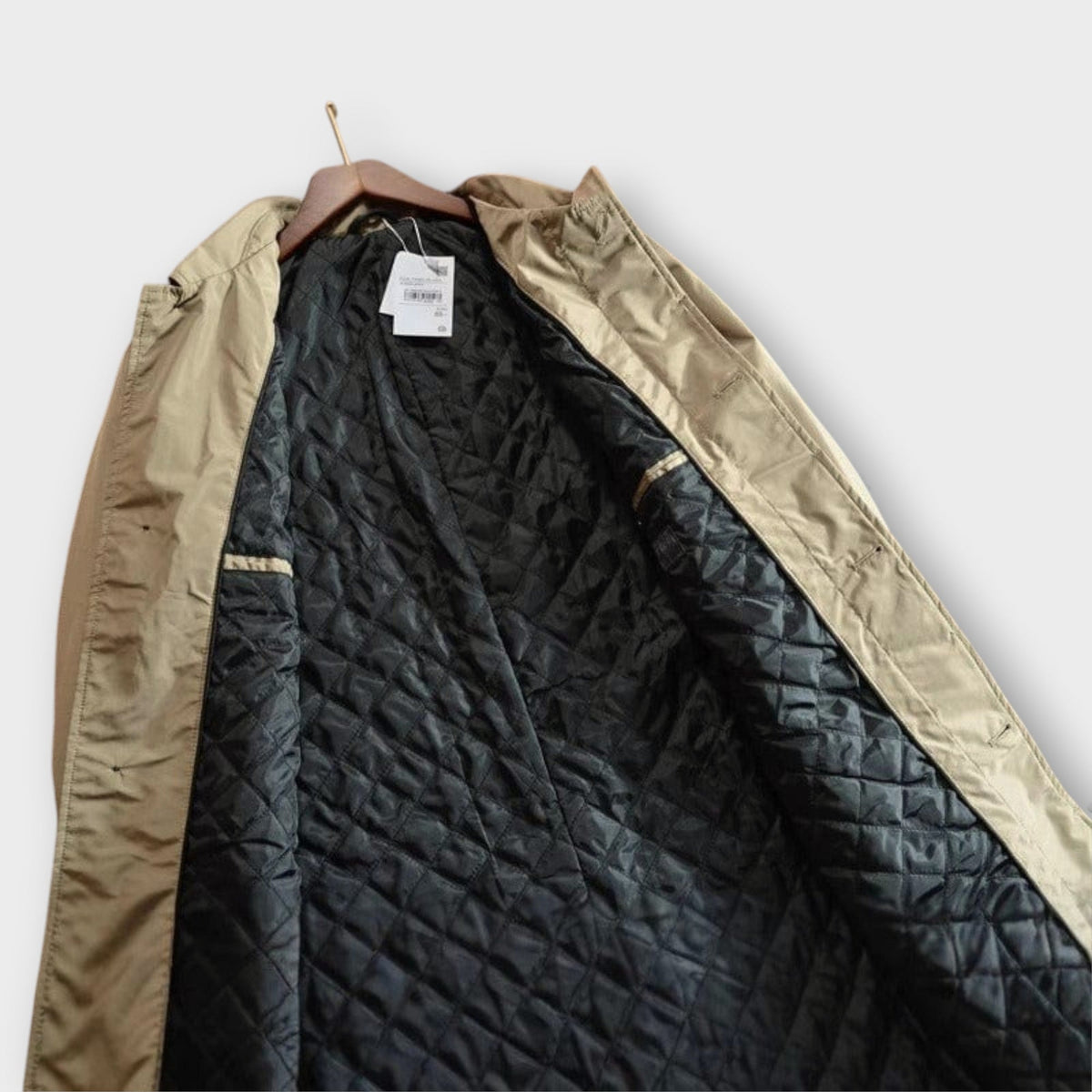Men's Weather-Resistant Coat with Quilted Lining