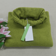 Women's Chunky Knitted Turtleneck Jumper with Ribbed Cuffs