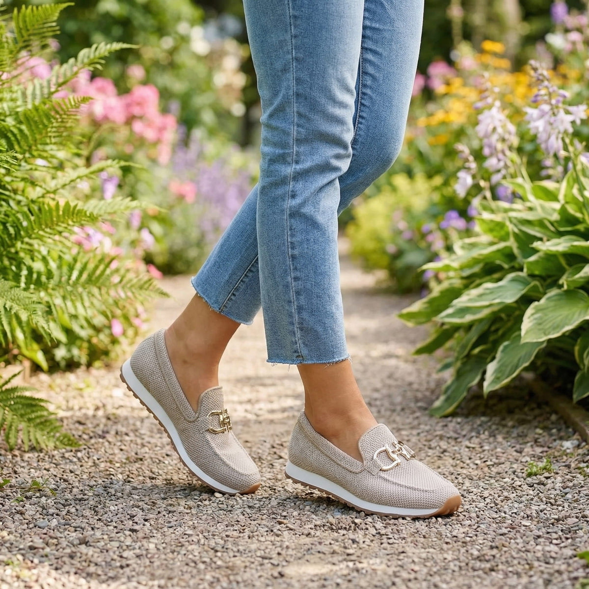 Lili Orthopedic Slip-On Textile Sneakers with Cushioned Support for Women