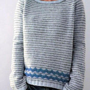 Maude Forest Print Women's Knitted Christmas Jumper with Crew Neck