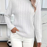 Ravae Cable-Knit Crew Neck Jumper for Women