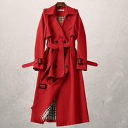 Reagan Women's Belted Double-Breasted Trench Coat in Polyester
