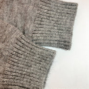 Audrey Hooded Longline Women's Knitted Cardigan with Striped Trim