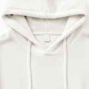 Women's Hooded Knit Jumper with Drawstring and Dropped Shoulders
