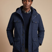 Bartholomew Hooded Multi-Pocket Padded Military Jacket for Men in Winter Parka Style