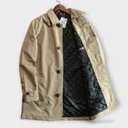 Men's Weather-Resistant Coat with Quilted Lining