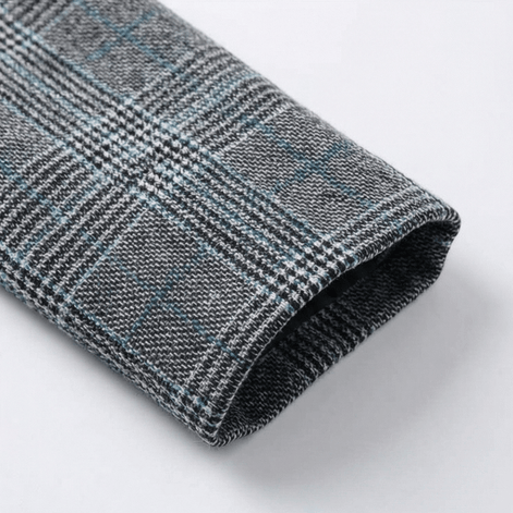 Hartlyn Relaxed Boyfriend-Fit Glen Plaid Women's Tailored Blazer