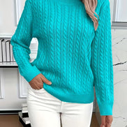 Ravae Cable-Knit Crew Neck Jumper for Women