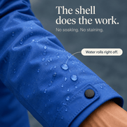 Waterproof Plush-Lined Hooded Jacket with Fleece Trim